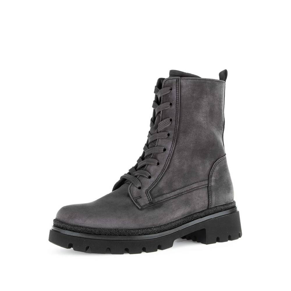 Pius Gabor Schnürstiefelette Grau