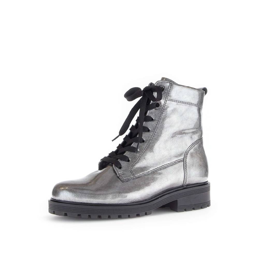 Pius Gabor Schnürstiefelette Grau