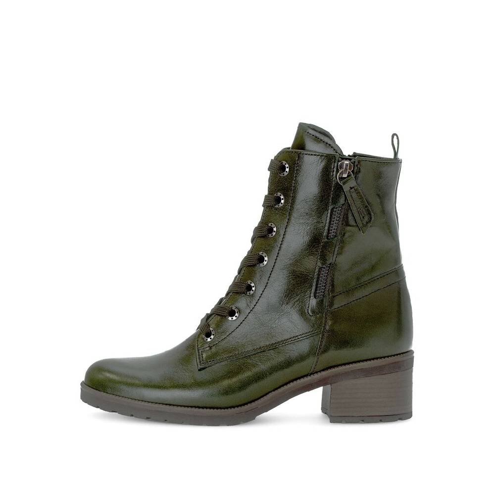 Pius Gabor Schnürstiefelette grün