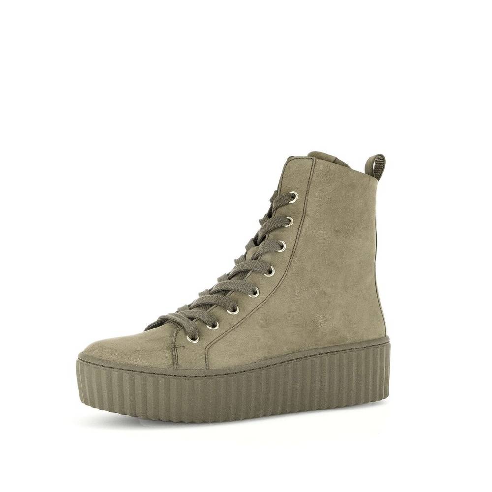 Pius Gabor Schnürstiefelette Grün