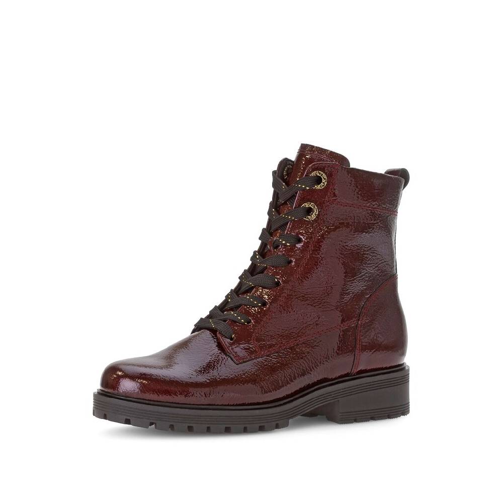 Pius Gabor Schnürstiefelette Rot