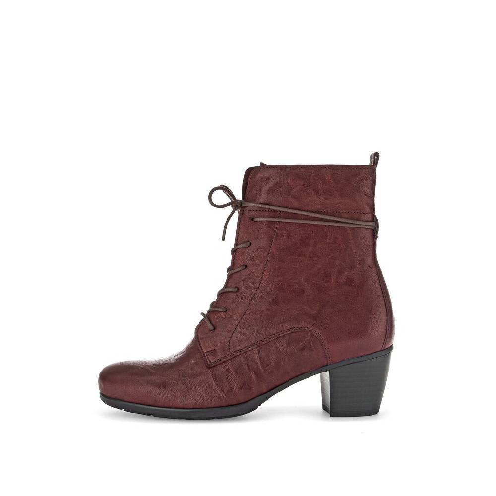 Pius Gabor Schnürstiefelette rot