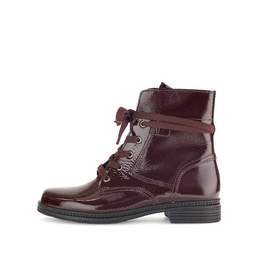 Pius Gabor Schnürstiefelette rot