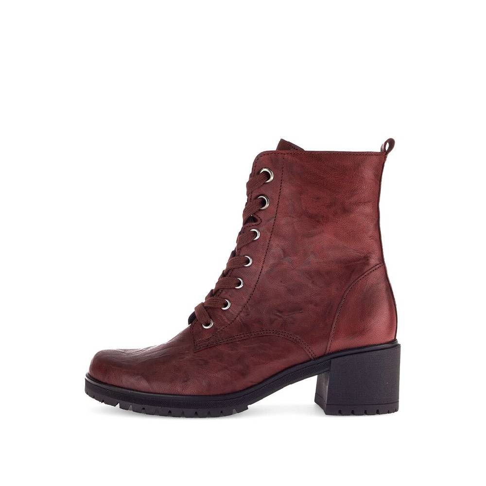 Pius Gabor Schnürstiefelette rot
