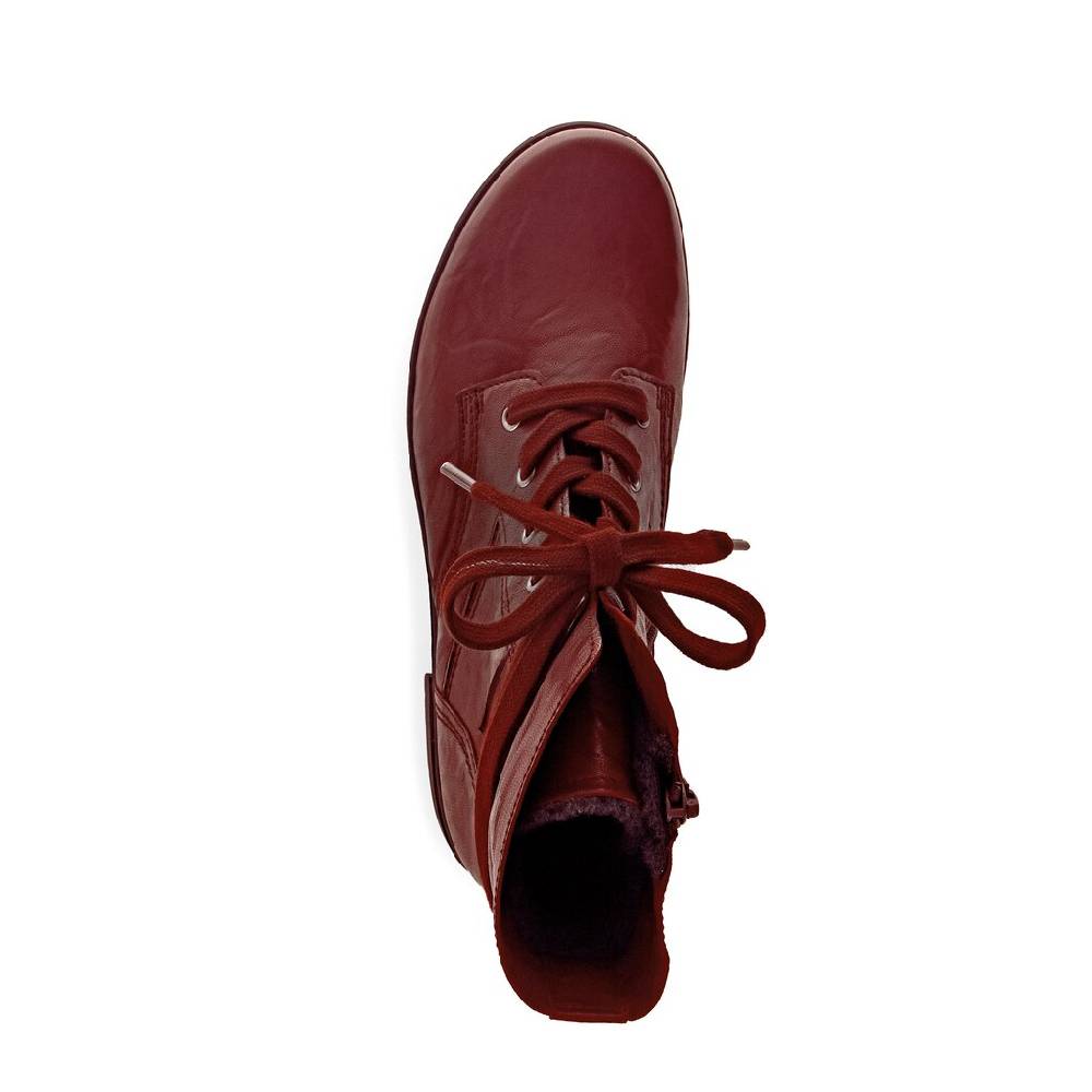 Pius Gabor Schnürstiefelette Rot