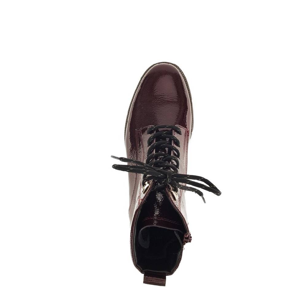 Pius Gabor Schnürstiefelette Rot