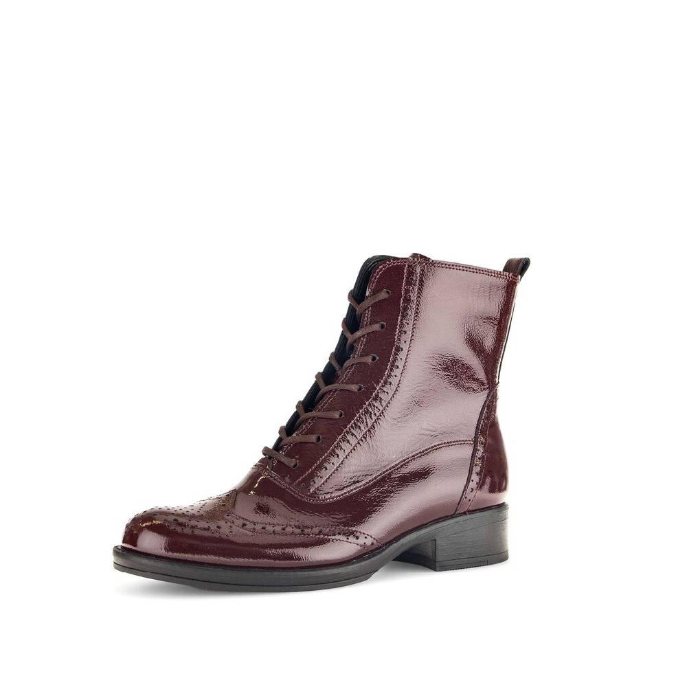 Pius Gabor Schnürstiefelette Rot