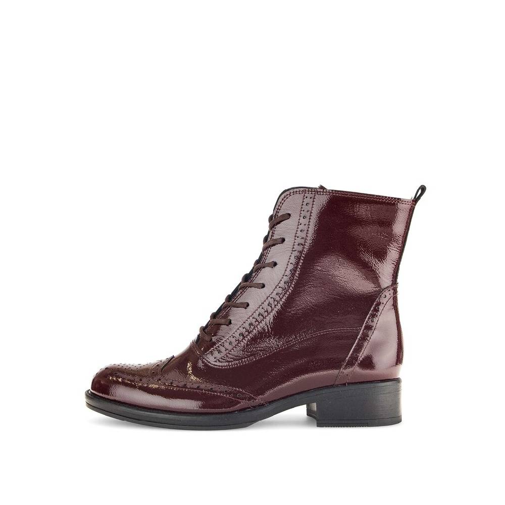 Pius Gabor Schnürstiefelette rot