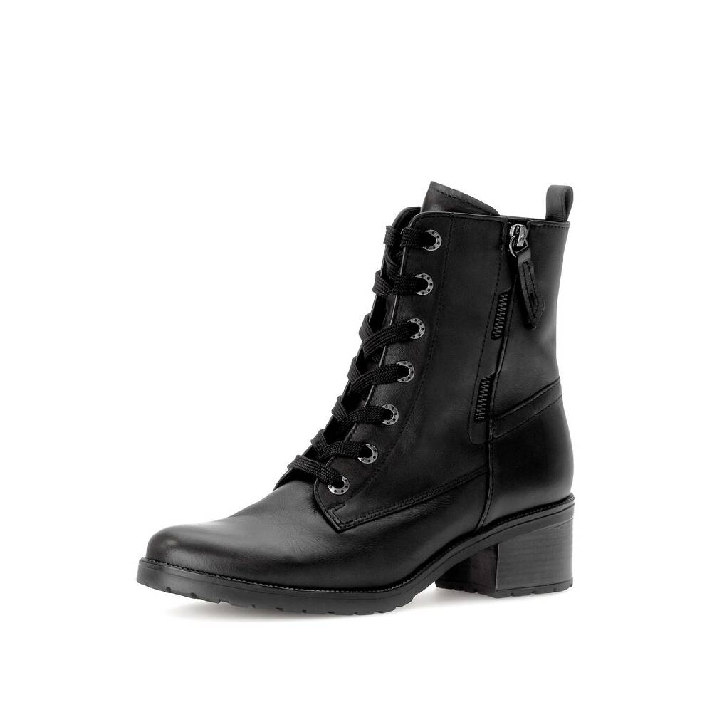 Pius Gabor Schnürstiefelette Schwarz