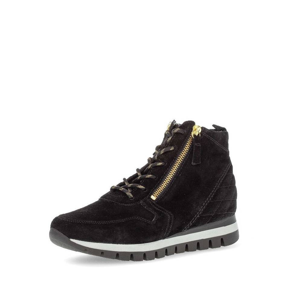 Pius Gabor Schnürstiefelette Schwarz