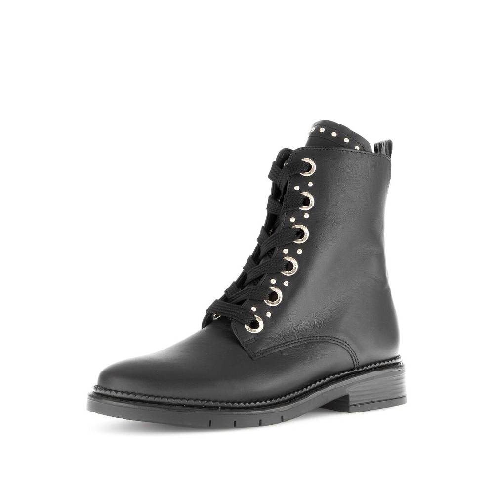 Pius Gabor Schnürstiefelette Schwarz