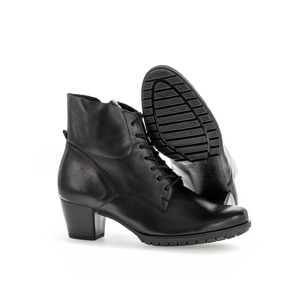 Pius Gabor Schnürstiefelette Schwarz