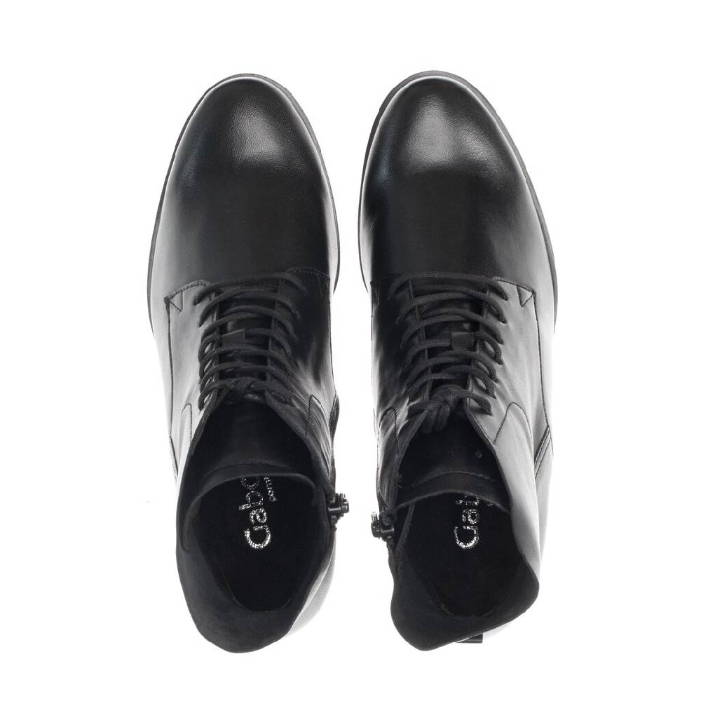 Pius Gabor Schnürstiefelette Schwarz