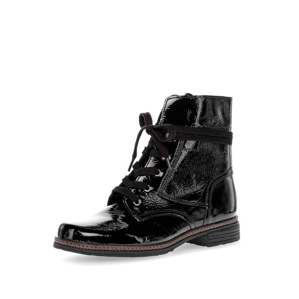 Pius Gabor Schnürstiefelette Schwarz