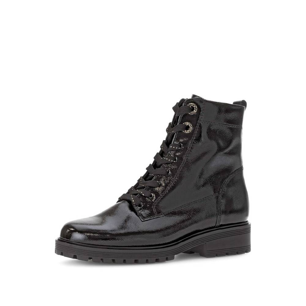 Pius Gabor Schnürstiefelette Schwarz