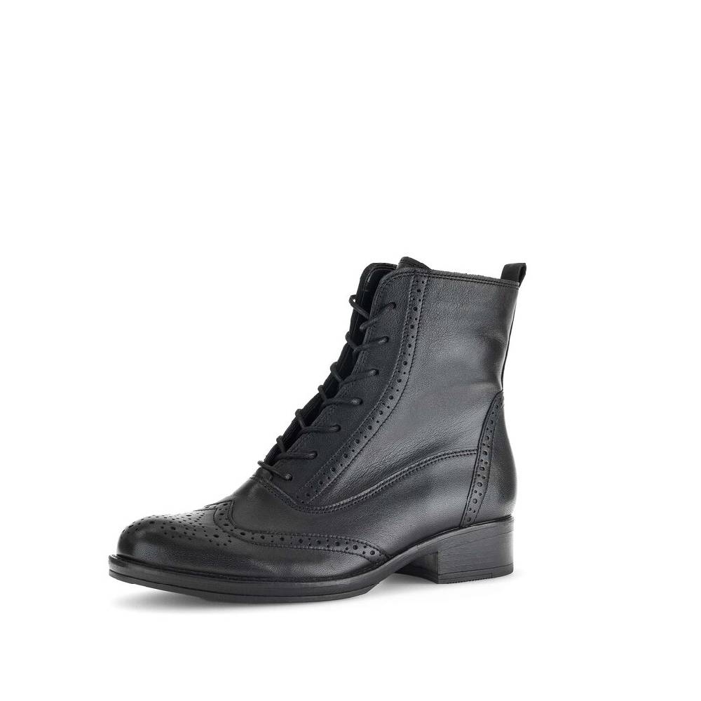 Pius Gabor Schnürstiefelette Schwarz