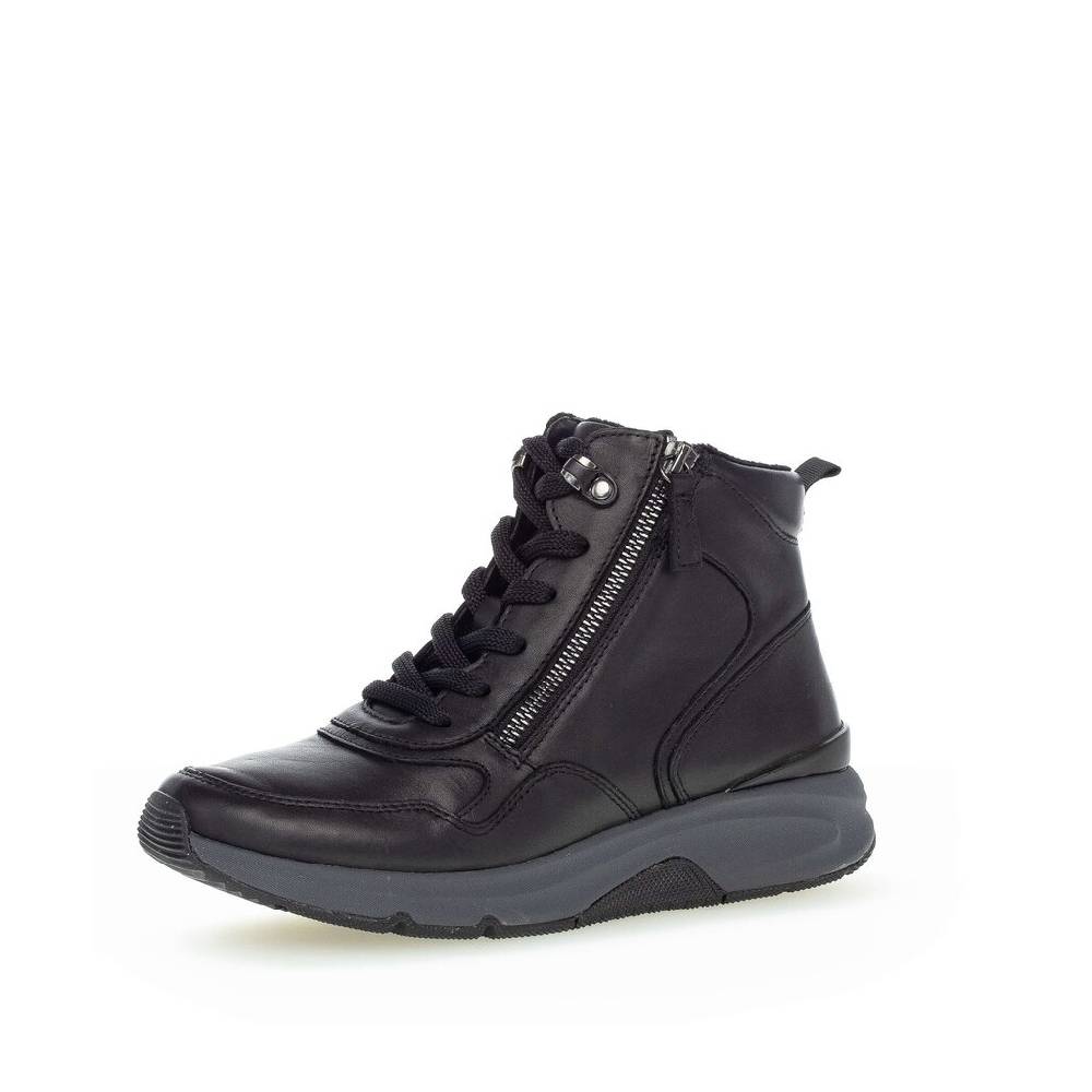 Pius Gabor Schnürstiefelette Schwarz