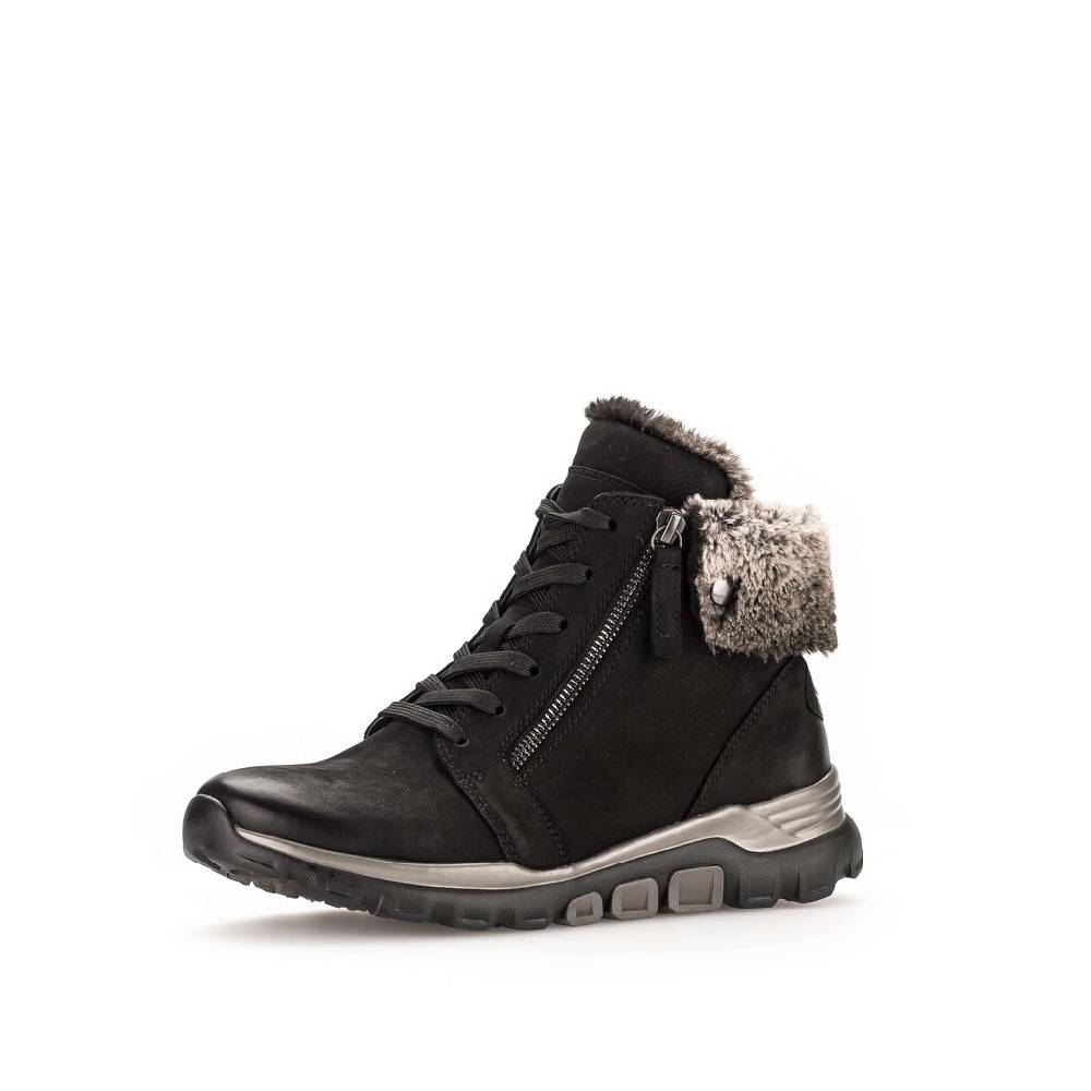 Pius Gabor Schnürstiefelette Schwarz