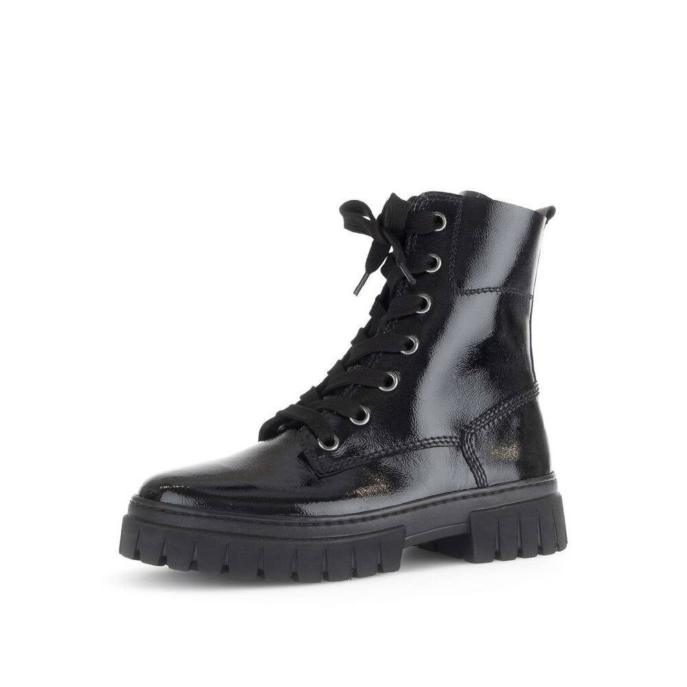 Pius Gabor Schnürstiefelette Schwarz