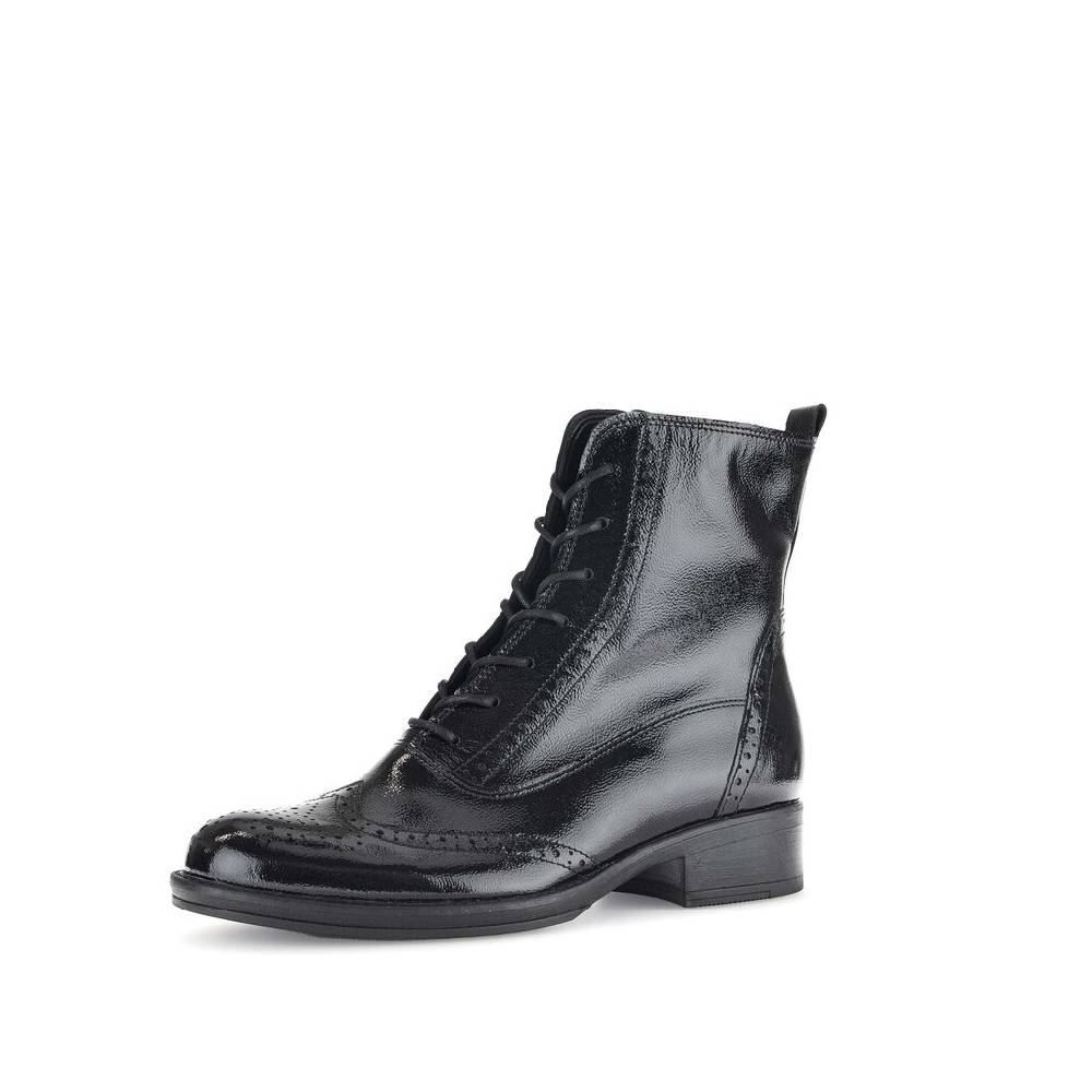 Pius Gabor Schnürstiefelette Schwarz