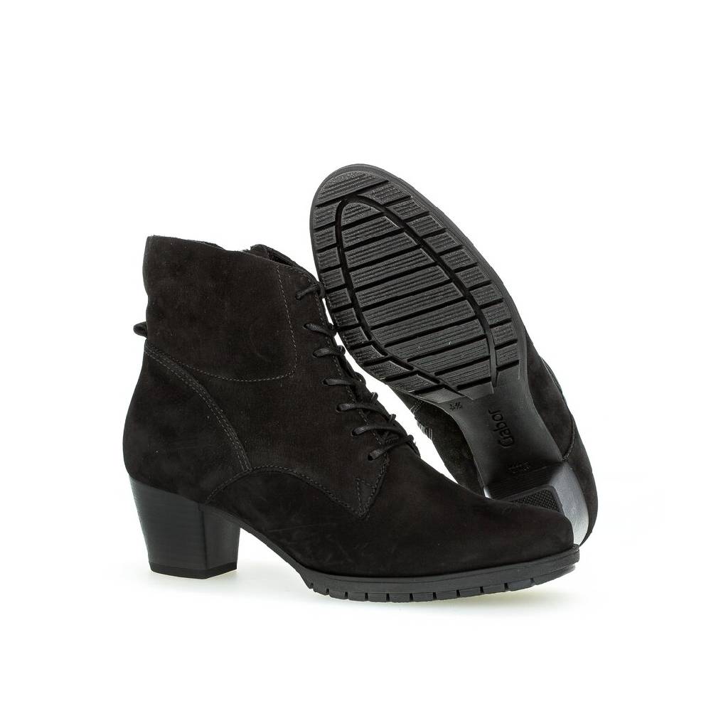 Pius Gabor Schnürstiefelette Schwarz