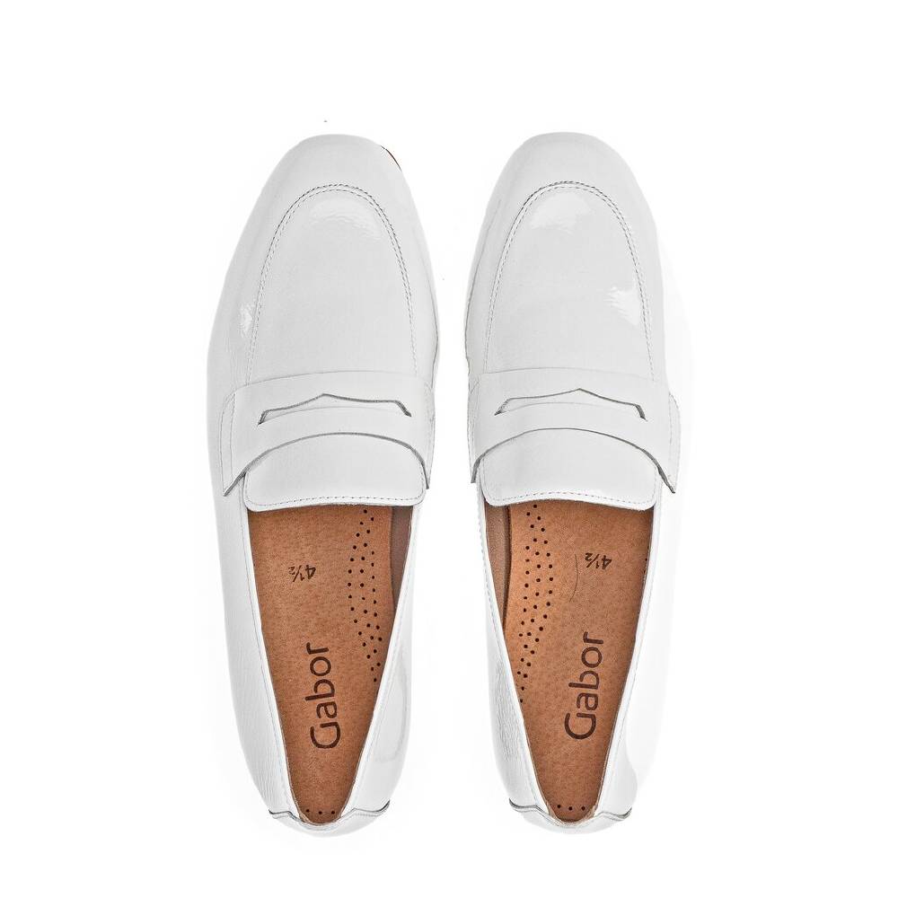 Pius Gabor Slipper Weiß