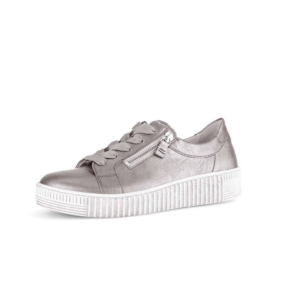 Pius Gabor Sneaker Low Silber