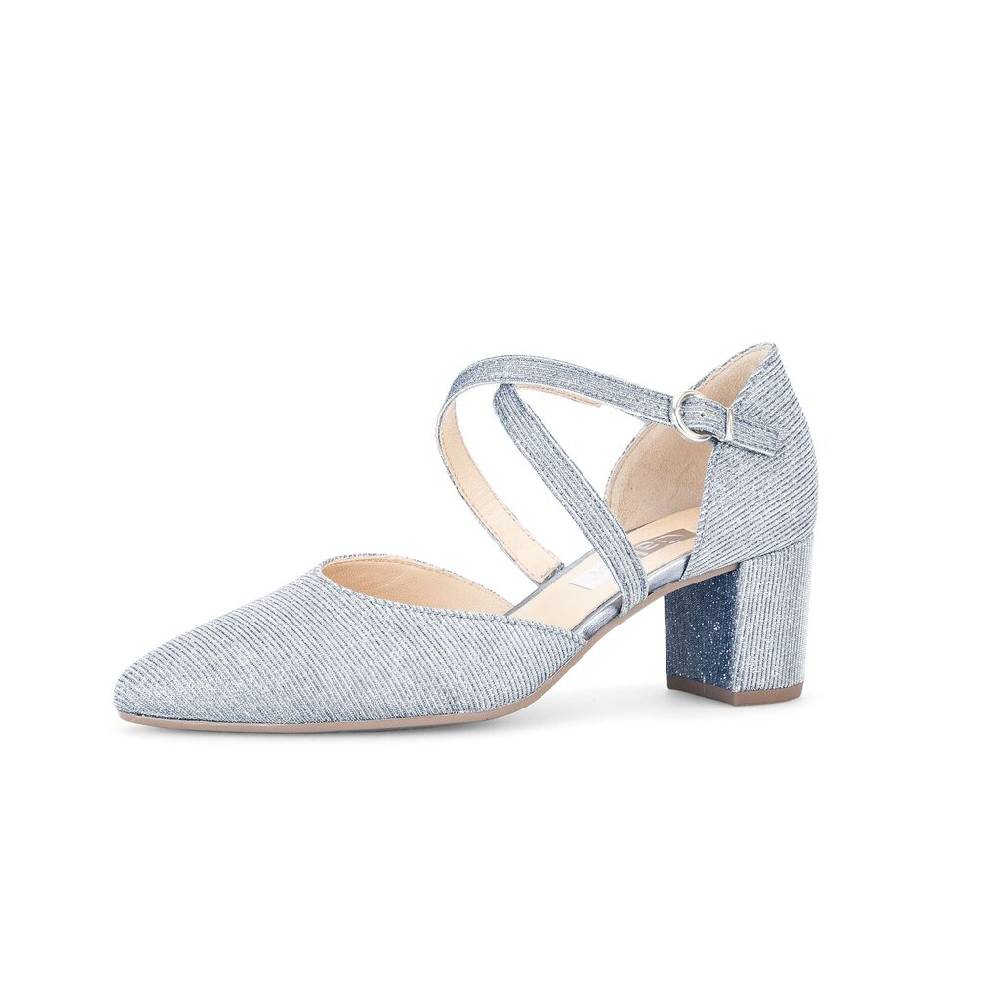 Pius Gabor Spangenpumps Blau