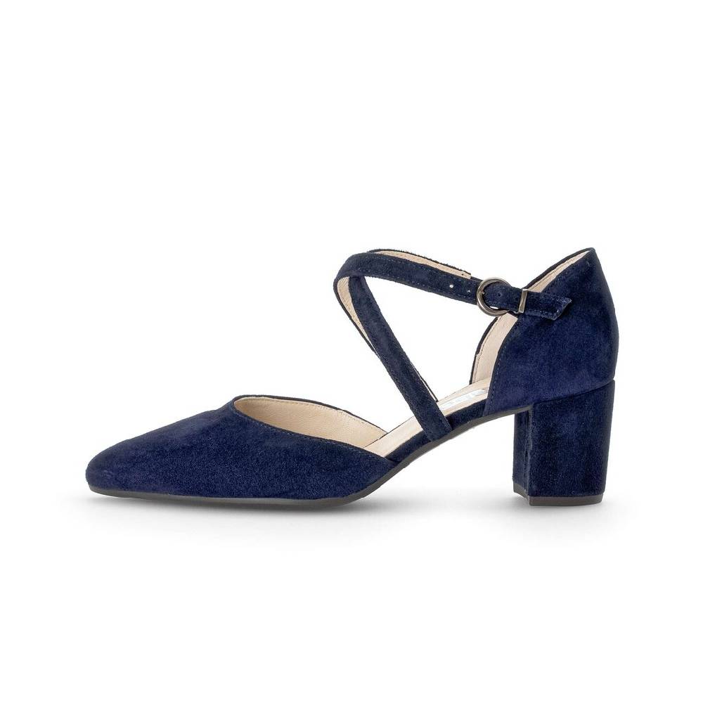 Pius Gabor Spangenpumps blau
