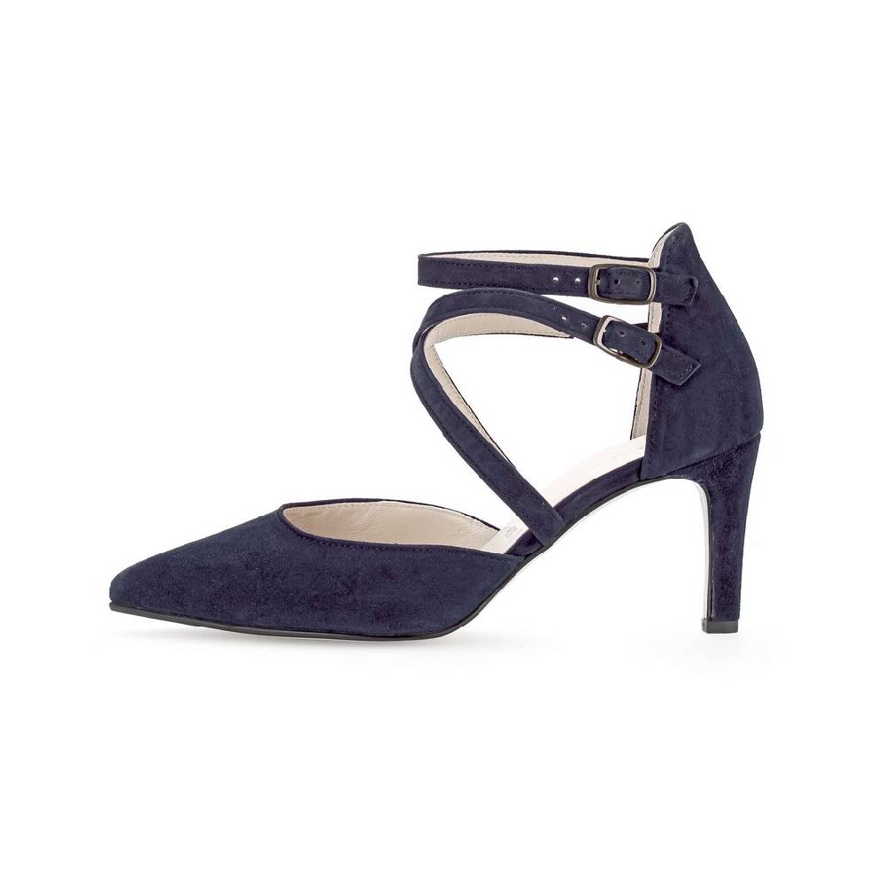 Pius Gabor Spangenpumps blau