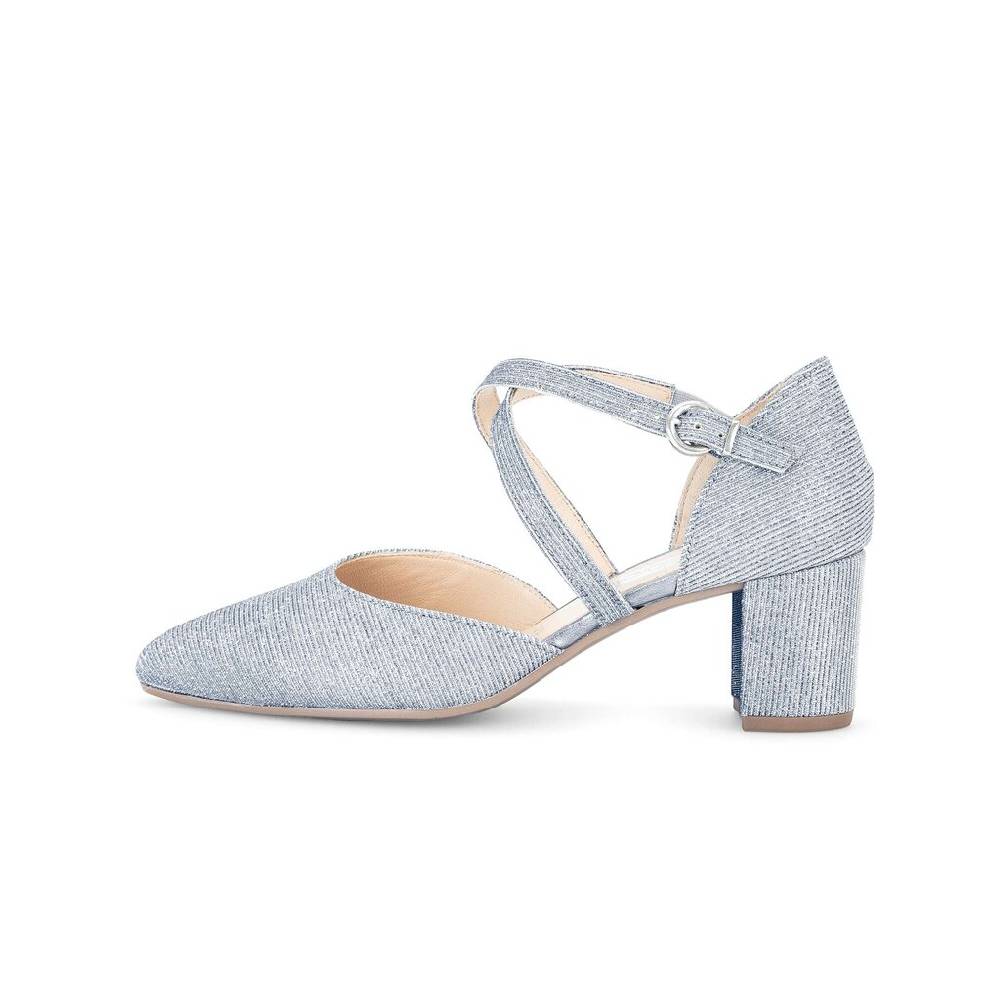 Pius Gabor Spangenpumps blau