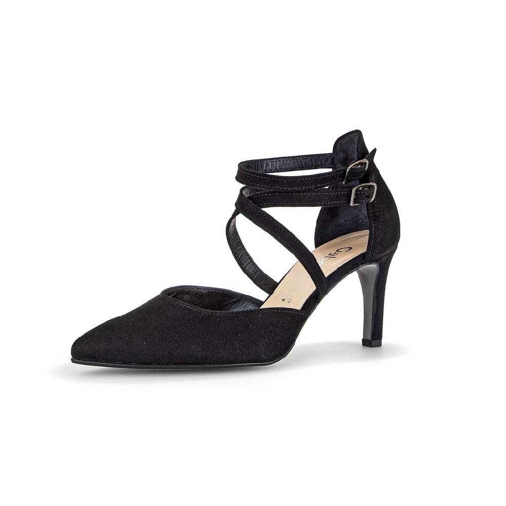 Pius Gabor Spangenpumps Schwarz