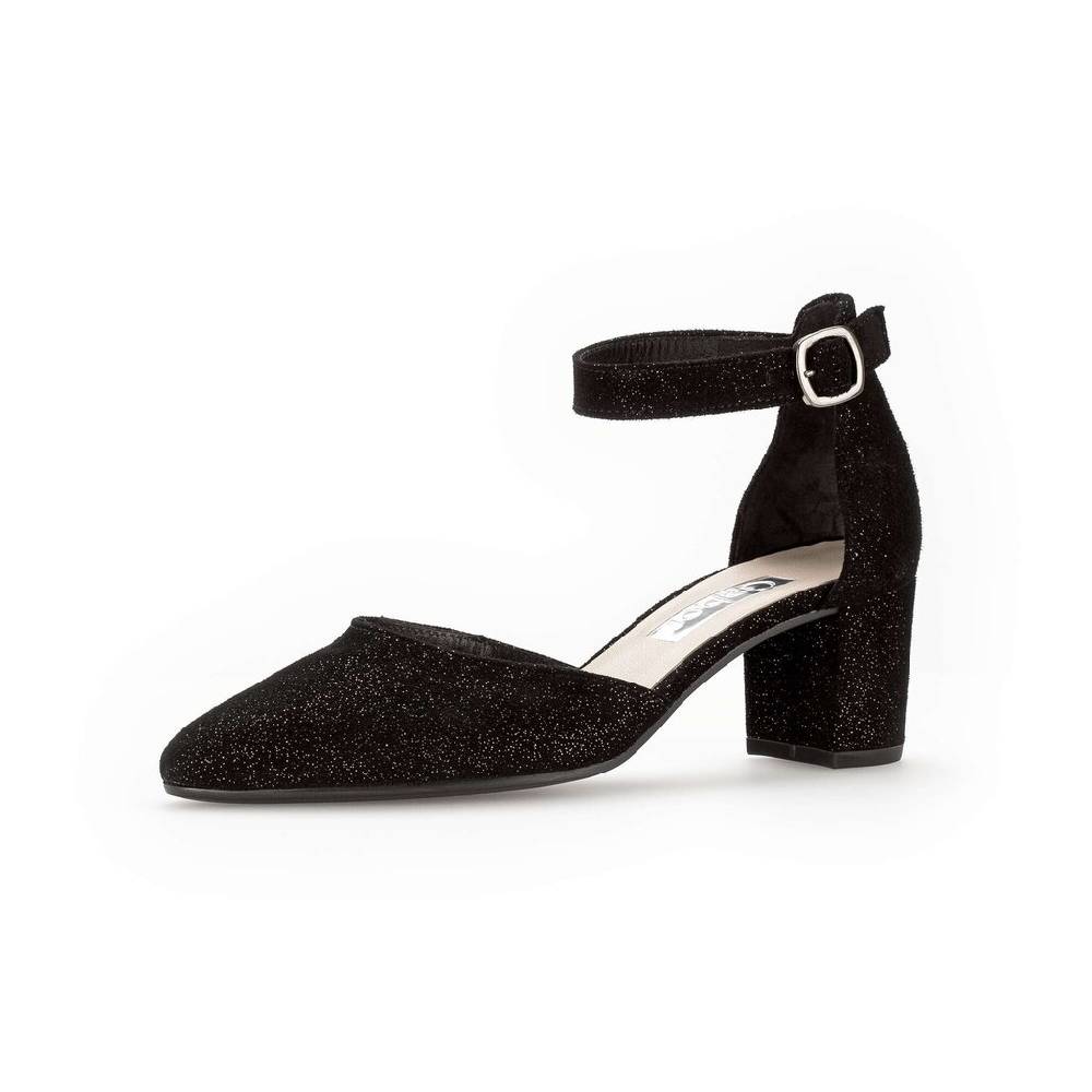 Pius Gabor Spangenpumps Schwarz