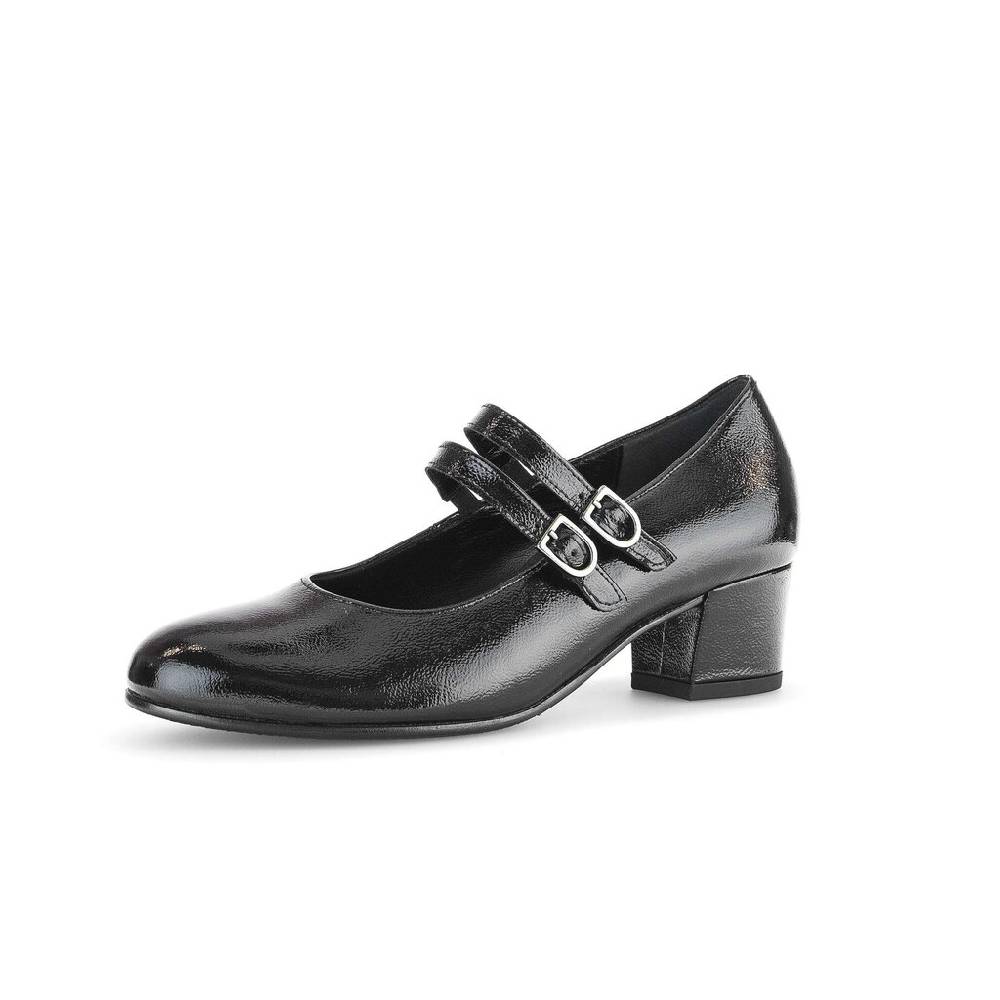 Pius Gabor Spangenpumps Schwarz