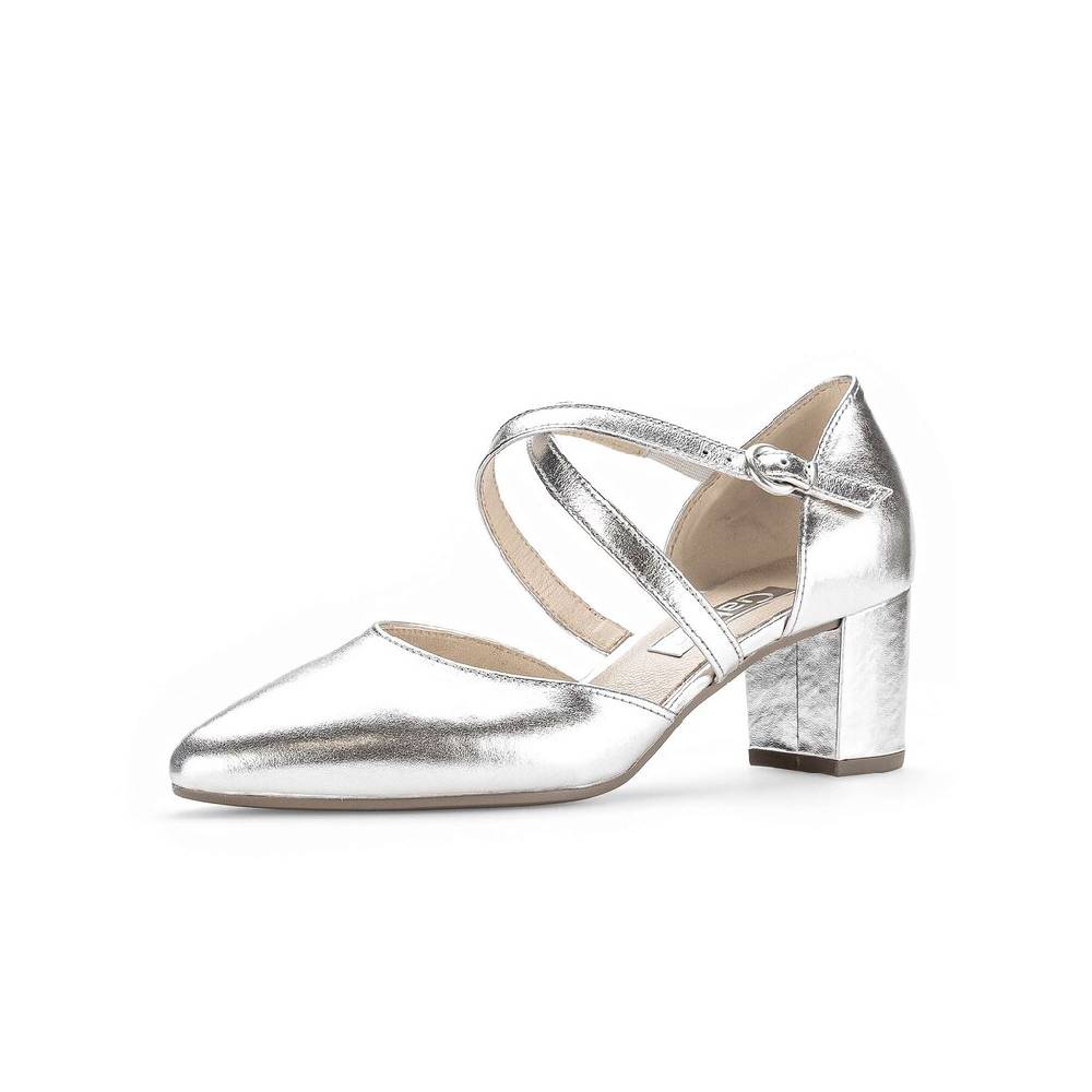 Pius Gabor Spangenpumps Silber
