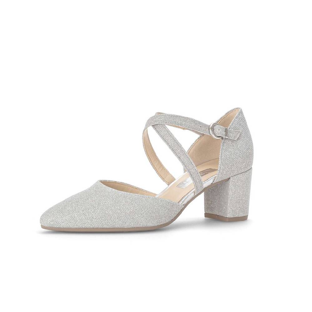 Pius Gabor Spangenpumps Silber