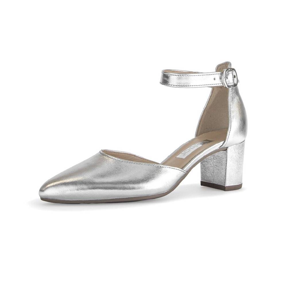 Pius Gabor Spangenpumps Silber