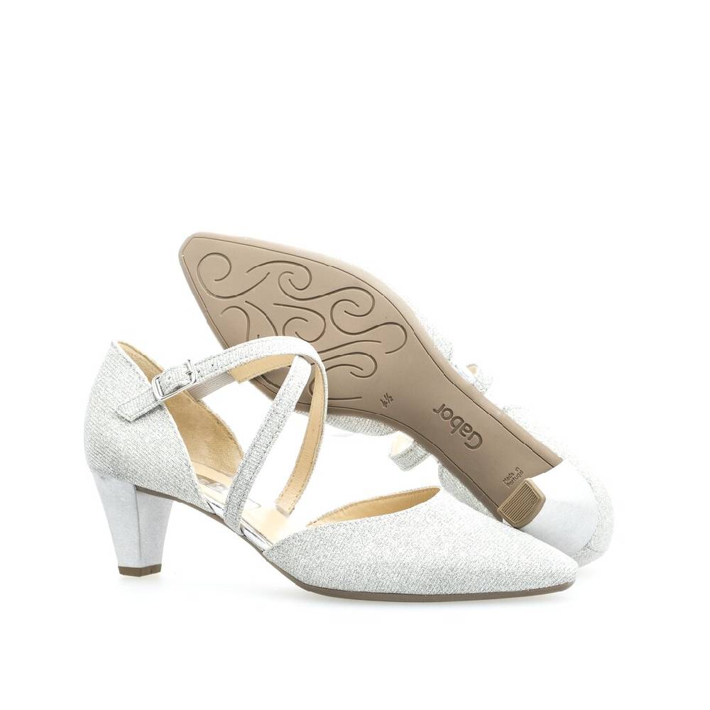 Pius Gabor Spangenpumps Silber