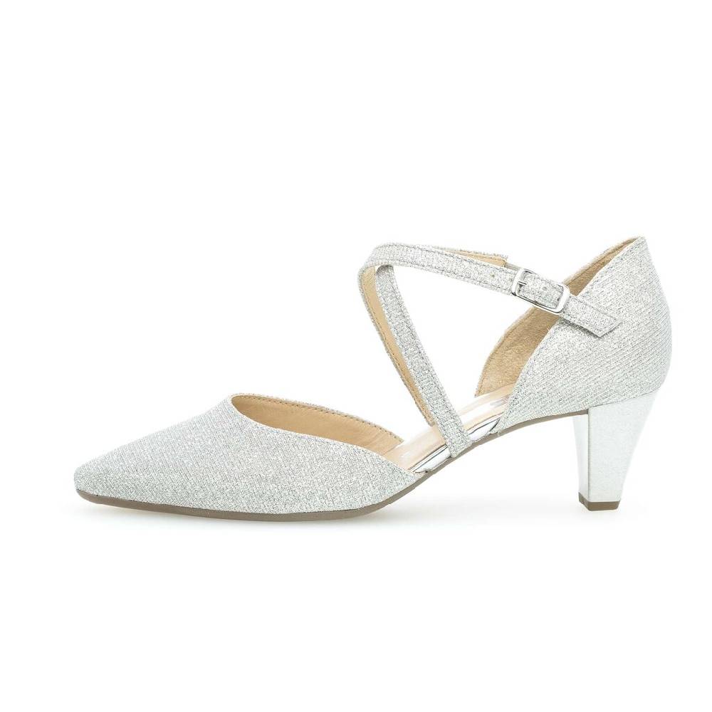 Pius Gabor Spangenpumps silber