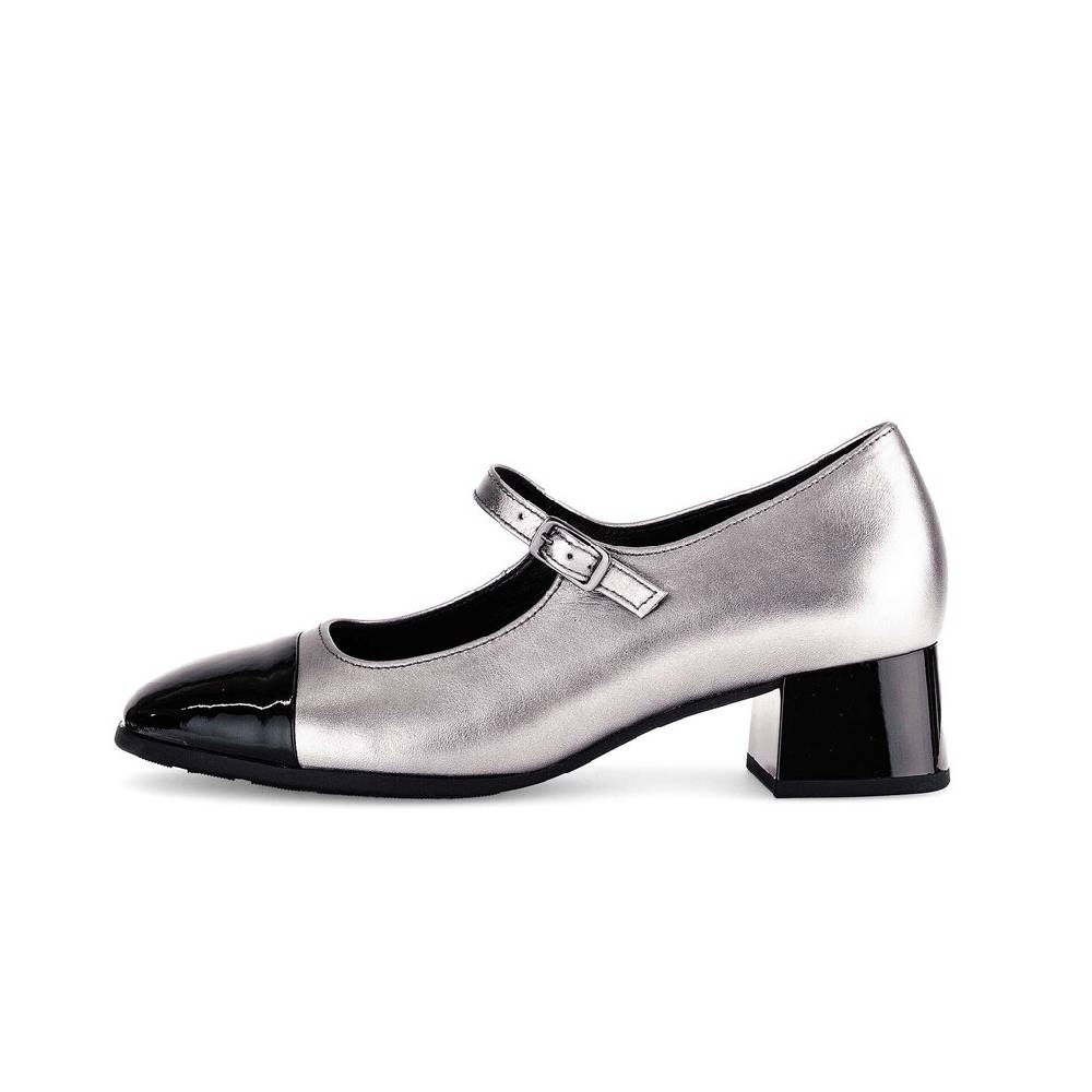 Pius Gabor Spangenpumps silber