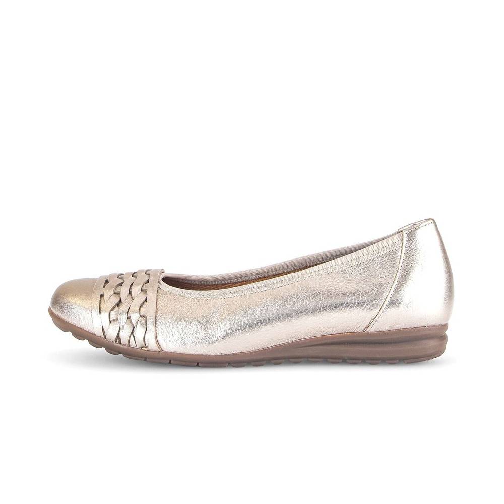 Pius Gabor Sportliche Ballerina gold