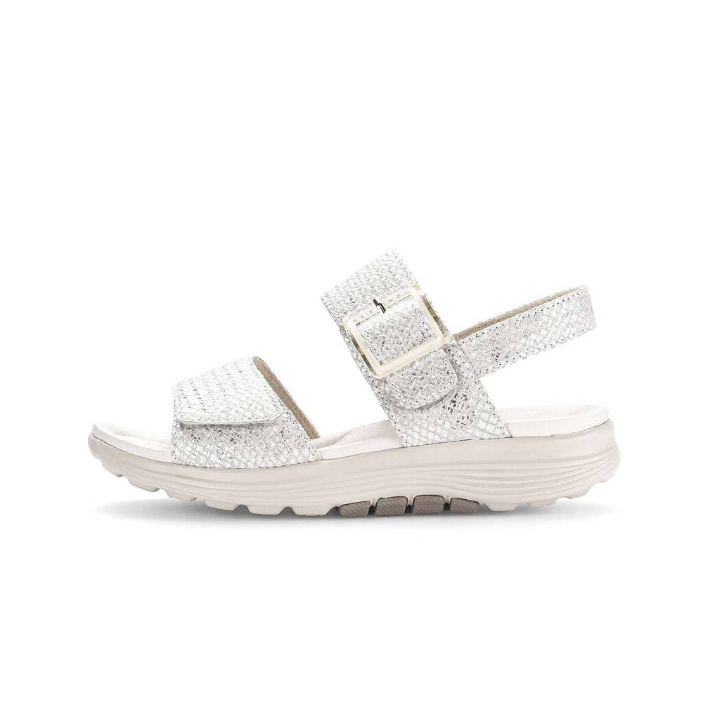Pius Gabor Trekkingsandale silber