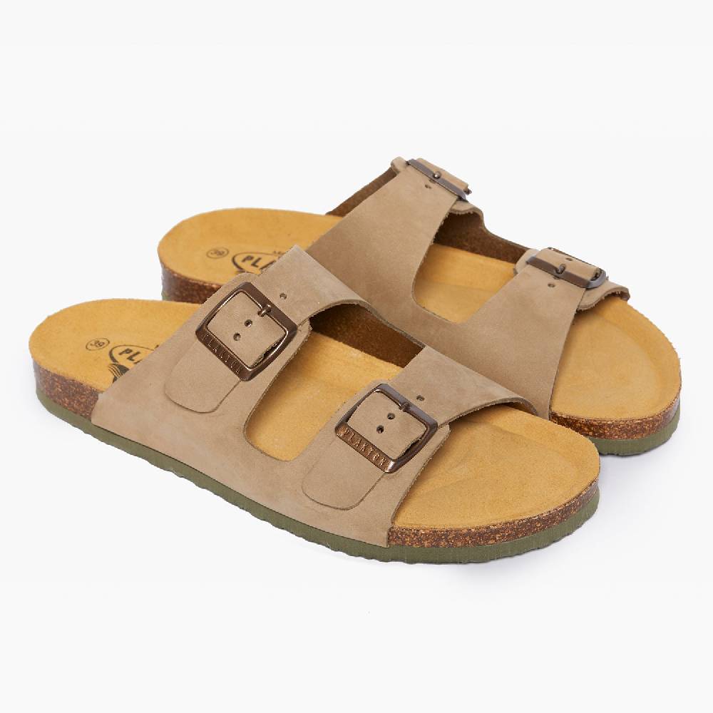 Plakton Formentera Beige-Khaki Nobuck