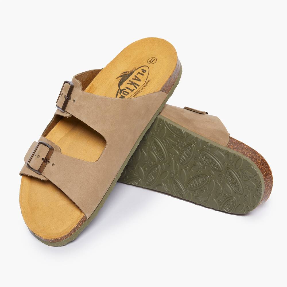 Plakton Formentera Beige-Khaki Nobuck