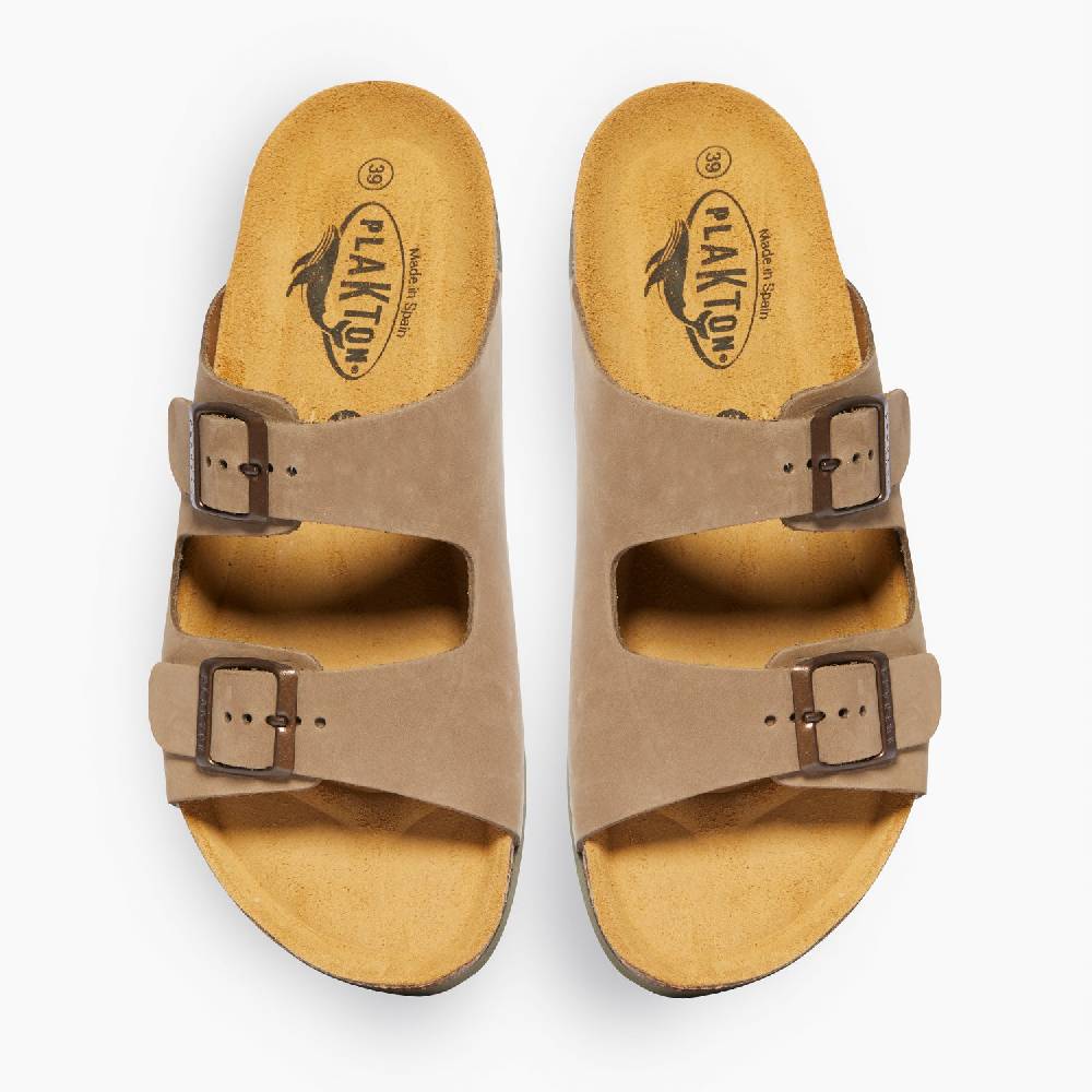 Plakton Formentera Beige-Khaki Nobuck