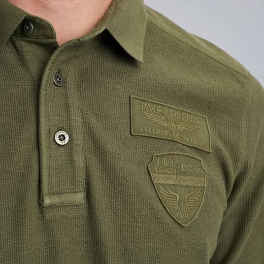 Pme Legend Poloshirt Mit Langen Ärmeln