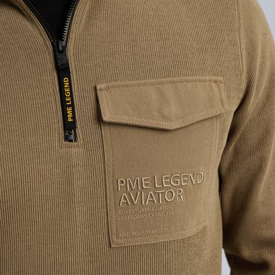 Pme Legend Pullover Mit Halbem Reißverschluss