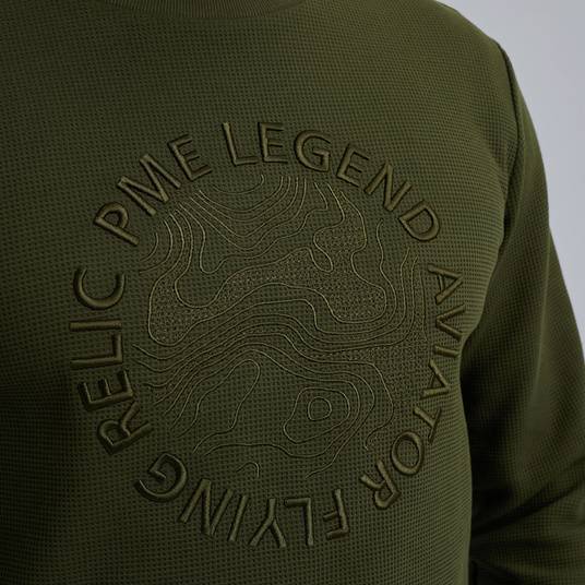 Pme Legend Sweatshirt Mit Waffelstruktur
