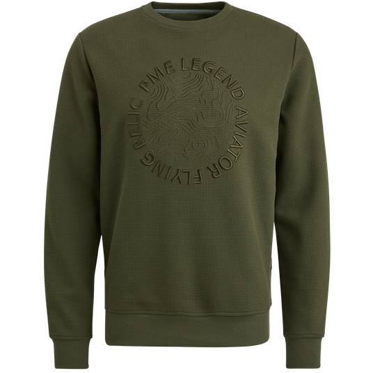 Pme Legend Sweatshirt Mit Waffelstruktur