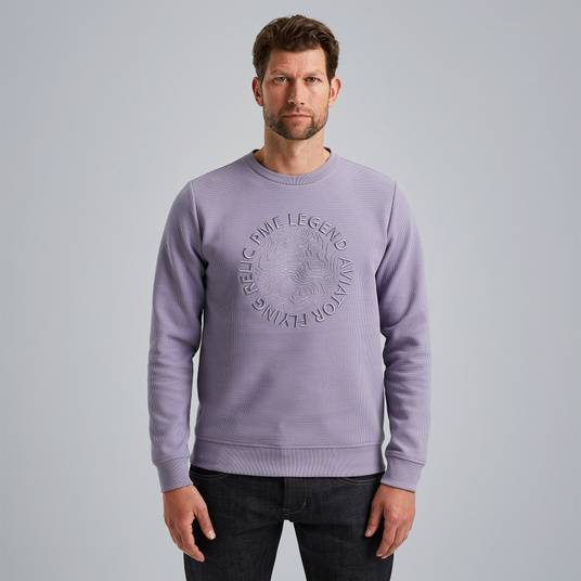 Pme Legend Sweatshirt mit Waffelstruktur